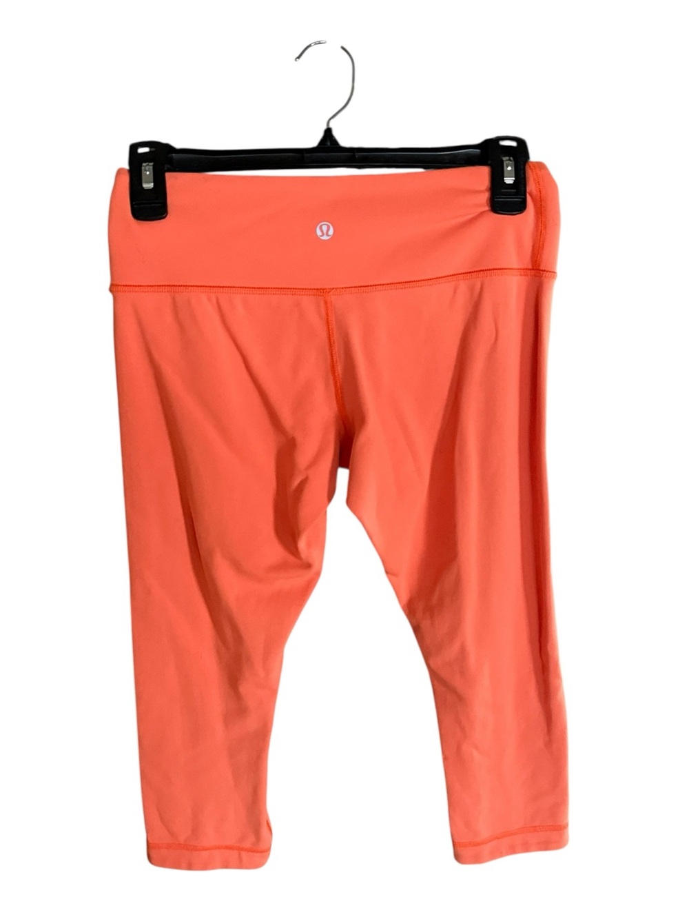 lululemon athletica Reverisible Bright Orange and Gray Cropped Capri Leggings
